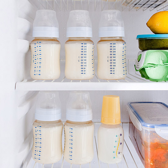 breast milk in fridge