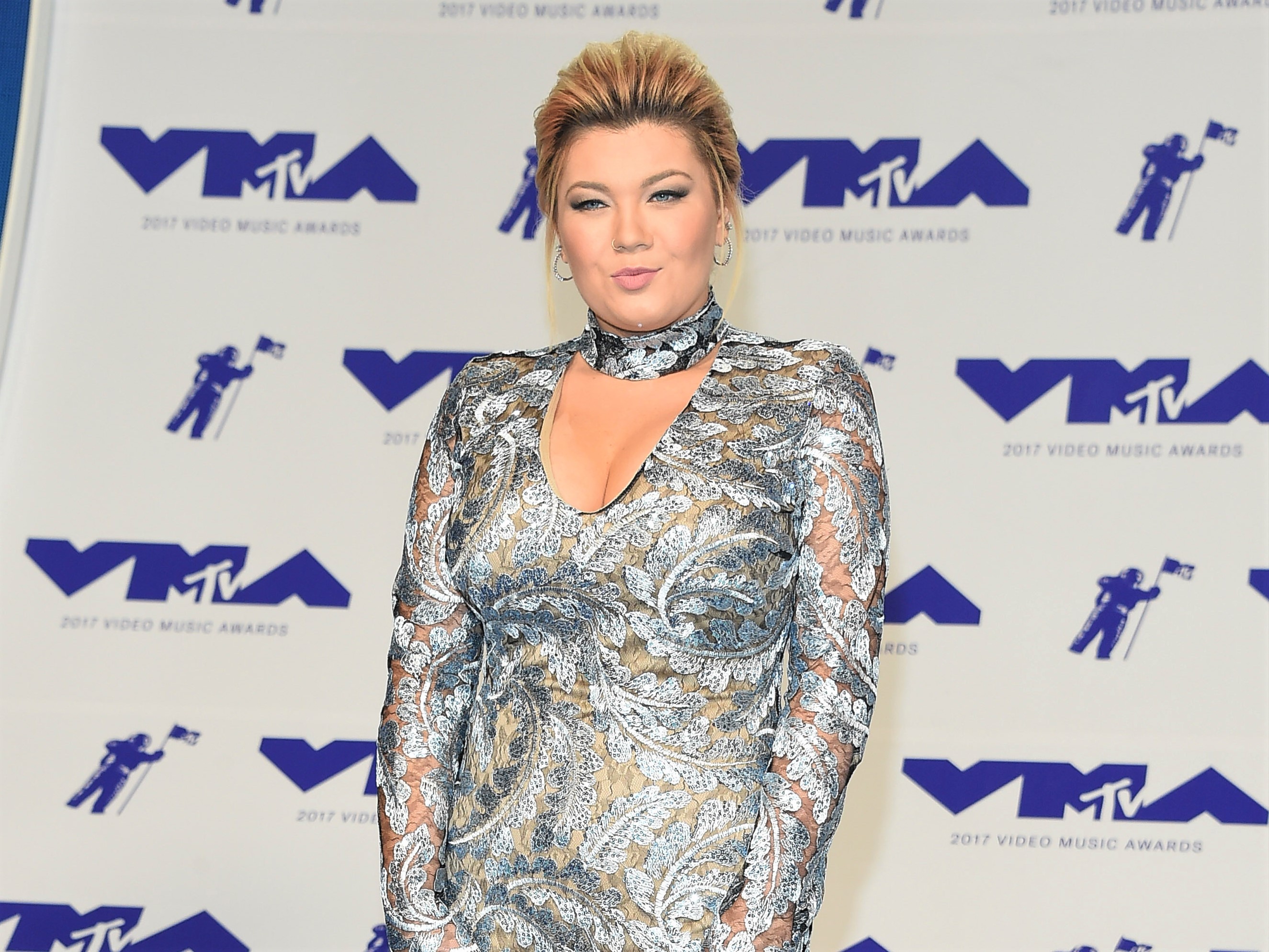 Amber Portwood Silver Dress 2017 VMAs